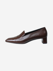 The Row Brown square-toe heel pumps - size EU 40 (UK 7)