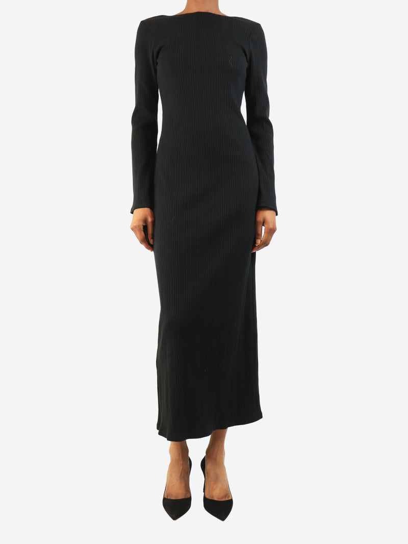 Black ribbed scoop-back maxi dress - size XS Dresses Reformation 