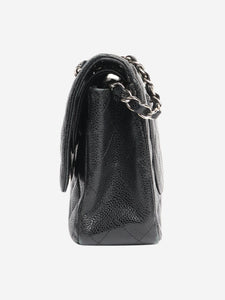 Chanel Black 2008 medium caviar leather Classic Double Flap bag