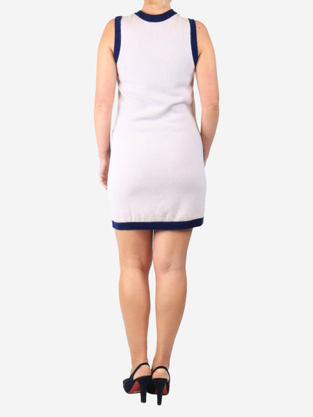 Light pink sleeveless cashmere dress - size UK 12 alternate image