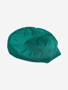 Balenciaga Green embroidered logo gym bag