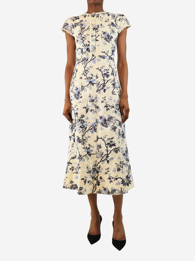 Blue and white floral printed dress - size UK 8 Dresses ME+EM 