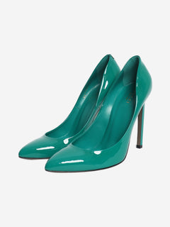 Green patent leather pumps - size EU 39 Heels Gucci 