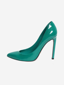 Green patent leather pumps - size EU 39 Heels Gucci 