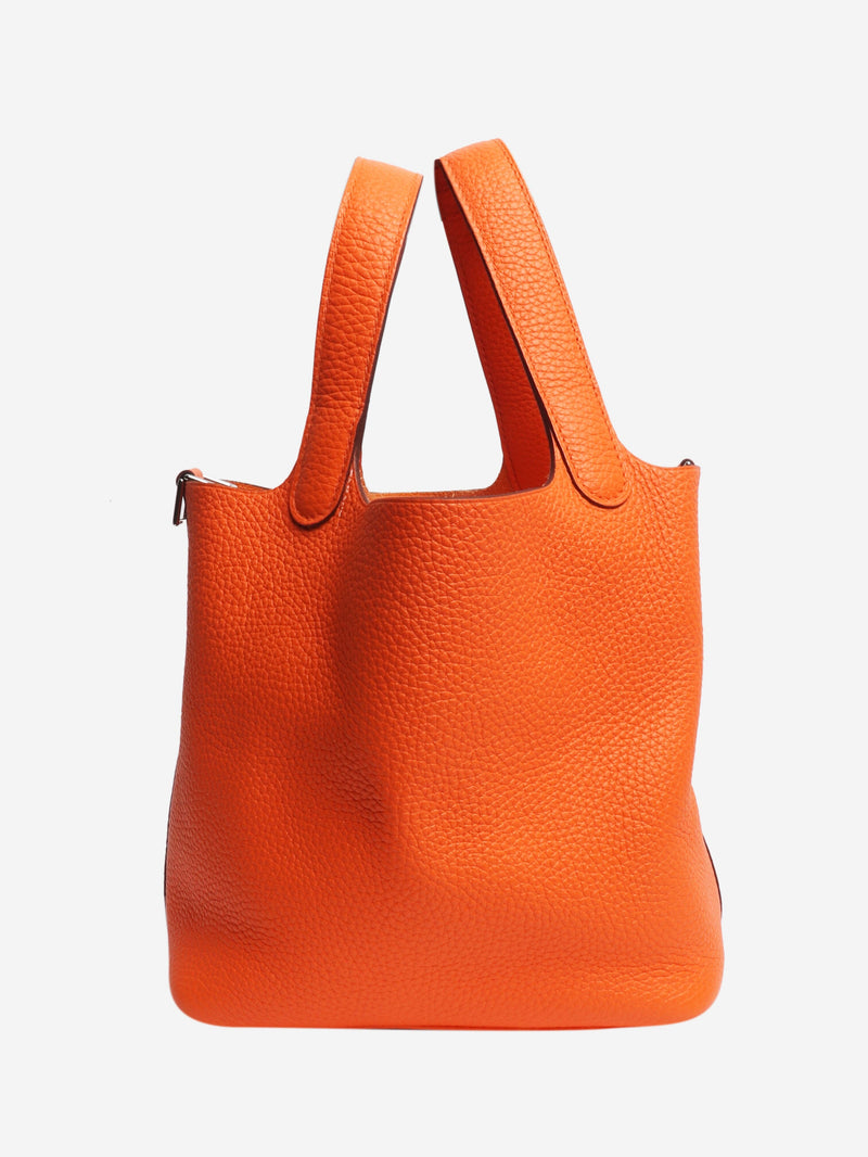 Orange Picotin lock bag Tote Bags Hermes 