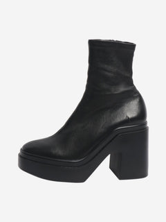 Black Nina leather ankle boots - size EU 37.5 Boots Clergerie 
