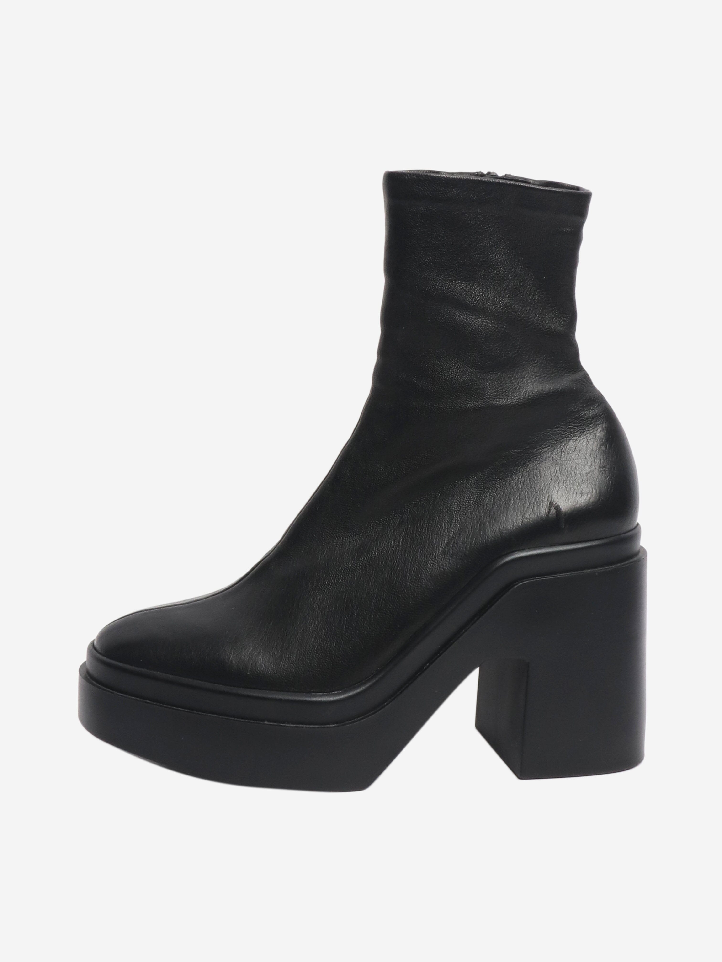 Black Nina leather ankle boots - size EU 37.5 Boots Clergerie 