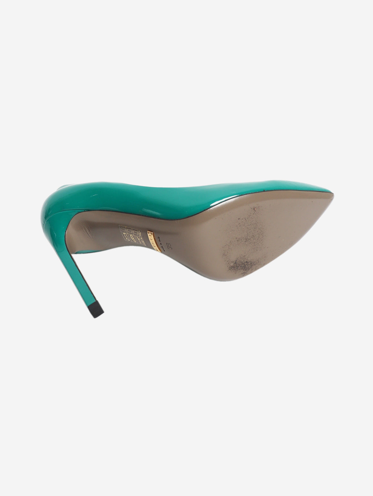 Green patent leather pumps - size EU 39 Heels Gucci 