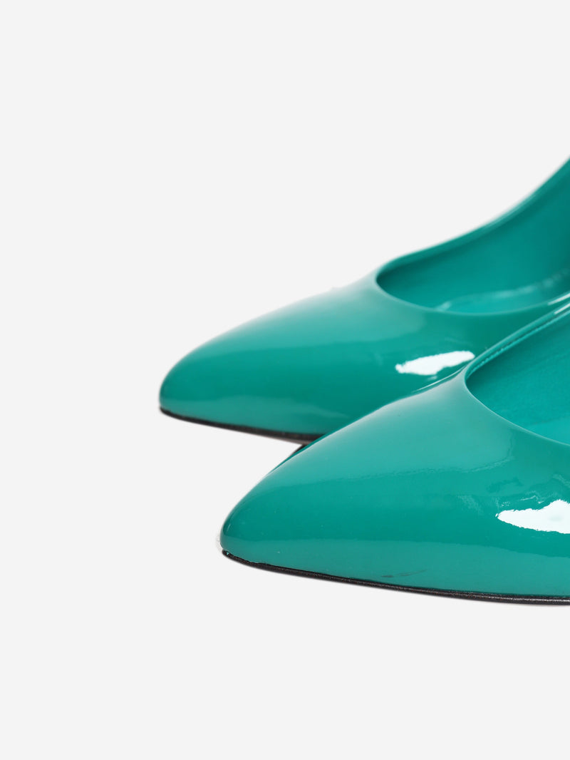 Green patent leather pumps - size EU 39 Heels Gucci 
