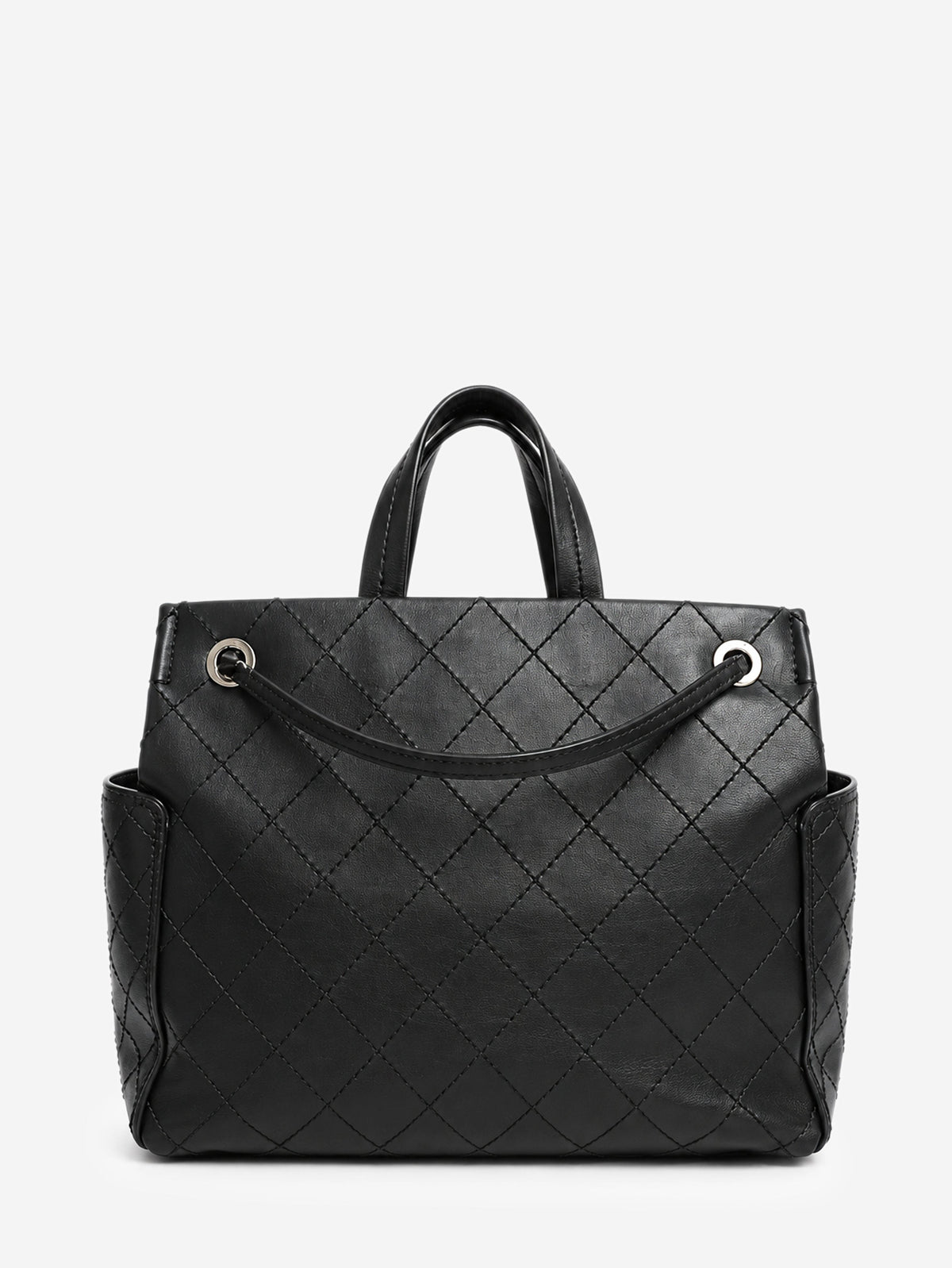 Black 2015 calfskin CC Pocket tote bag Tote Bags Chanel 