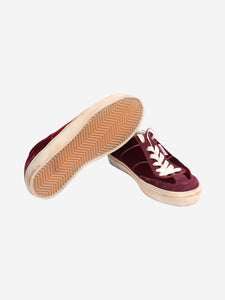 Golden Goose Burgundy Soul-star trainers - size EU 37