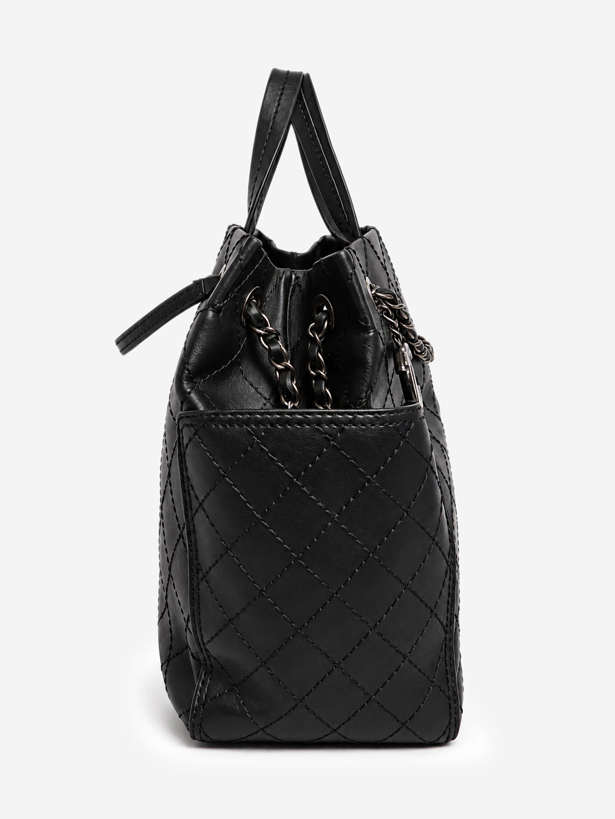 Black 2015 calfskin CC Pocket tote bag Tote Bags Chanel 