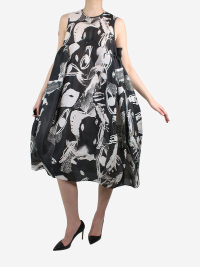 Black & White oversize sheer midi dress - size UK 8 Dresses Ellery