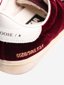 Golden Goose Burgundy Soul-star trainers - size EU 37