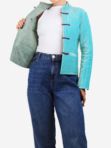 Maria De La Orden Turquoise quilted jacket - size S