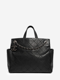 Black 2015 calfskin CC Pocket tote bag Tote Bags Chanel 