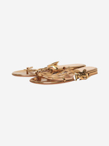 Gianvito Rossi Gold Flavia sandals - size EU 37.5