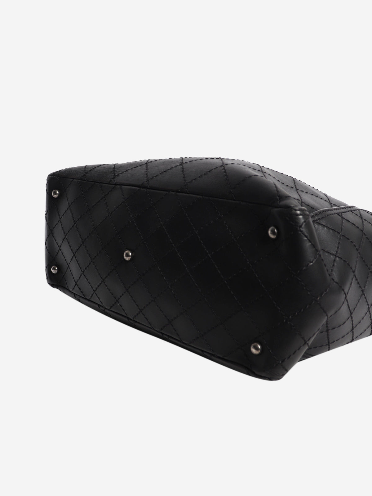 Black 2015 calfskin CC Pocket tote bag Tote Bags Chanel 