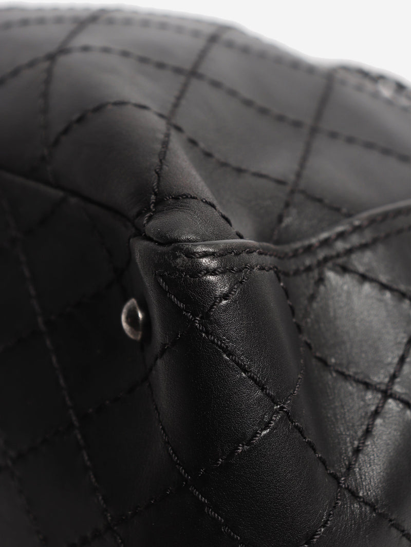 Black 2015 calfskin CC Pocket tote bag Tote Bags Chanel 
