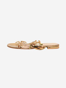 Gianvito Rossi Gold Flavia sandals - size EU 37.5