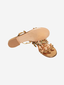 Gianvito Rossi Gold Flavia sandals - size EU 37.5