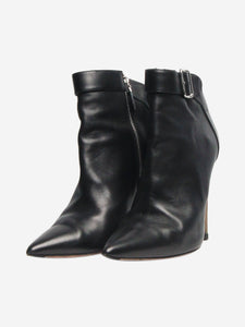 Alexander McQueen Black leather ankle boots - size EU 39.5