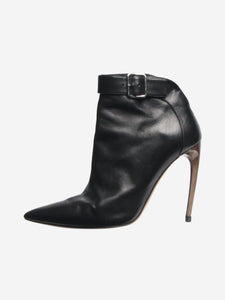 Alexander McQueen Black leather ankle boots - size EU 39.5