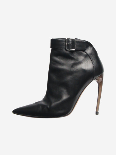 Black leather ankle boots - size EU 39.5 Boots Alexander McQueen 