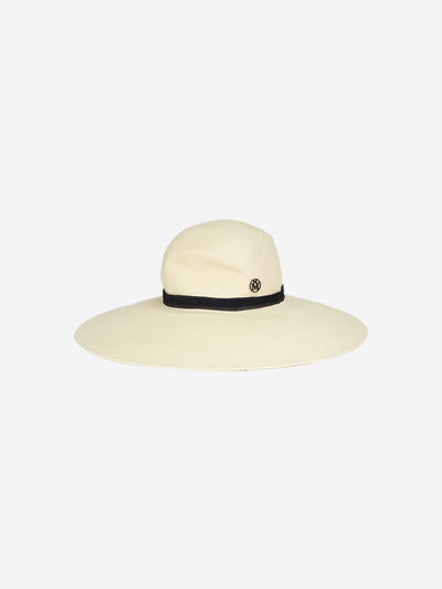 Cream Blanche hat - size S Hats Maison Michel 