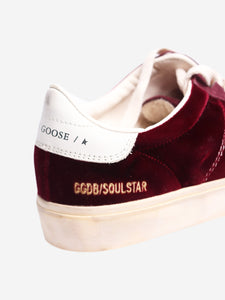 Golden Goose Burgundy Soul-star trainers - size EU 37