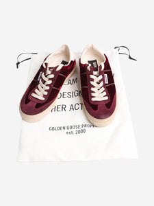 Golden Goose Burgundy Soul-star trainers - size EU 37