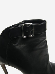 Alexander McQueen Black leather ankle boots - size EU 39.5