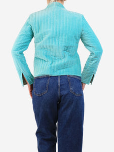 Maria De La Orden Turquoise quilted jacket - size S