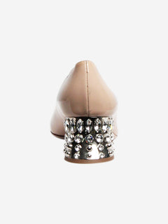 Neutral embellished crystal heels pumps - size EU 36 (UK 3) Heels Miu Miu 