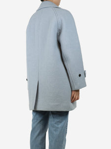 Dunst Greyish blue wool and alpaca-blend coat - size S