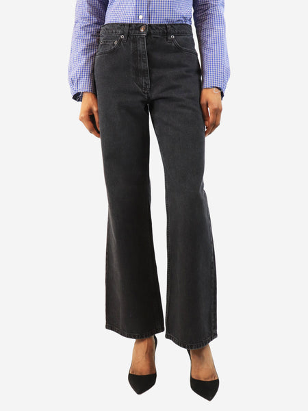 Washed black straight-leg jeans - size UK 6 product image