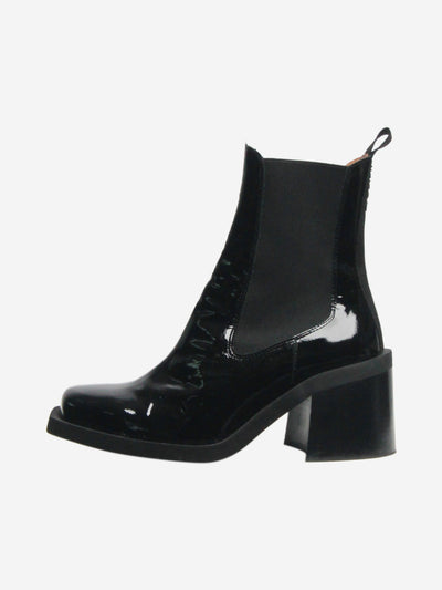 Black patent Chelsea boots - size EU 37 Boots Ganni 