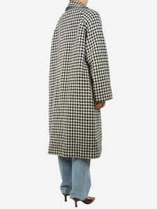 Marni Black and white houndstooth coat - size UK 10