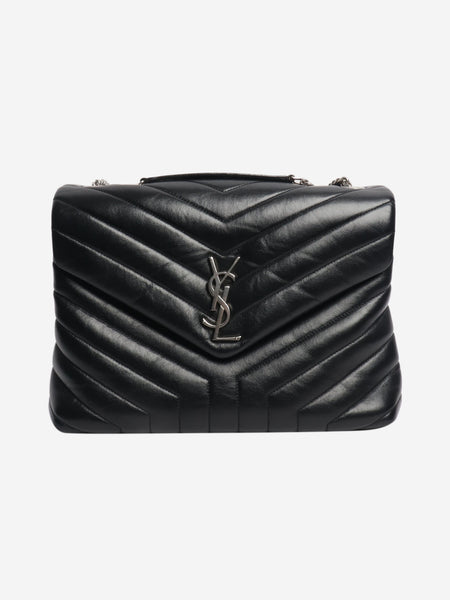Black Loulou quilted leather shoulder bag product image