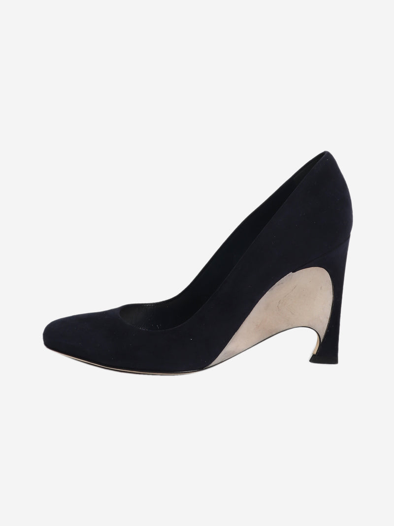 Optique navy wedge pumps - size EU 38.5
