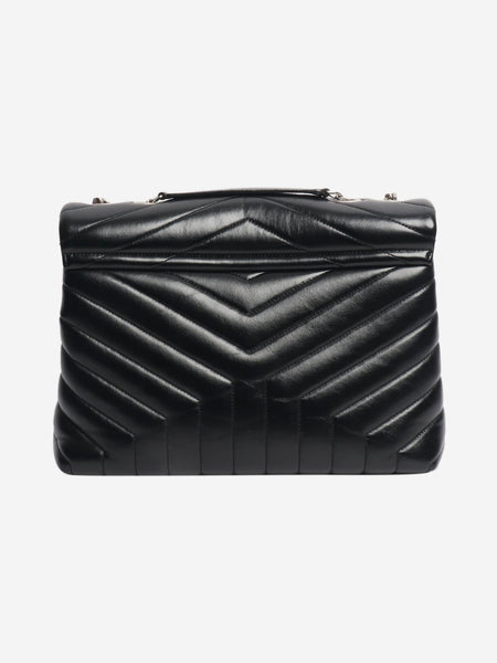 Black Loulou quilted leather shoulder bag alternate image