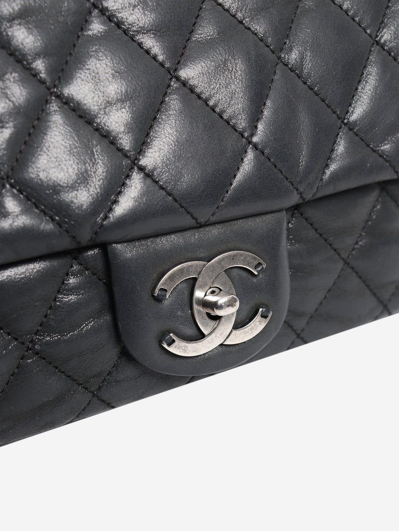 Black 2010 quilted leather flap shoulder bag Shoulder bags Chanel 