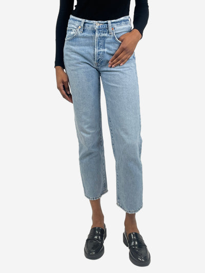 Blue Emery crop straight-leg jeans - size UK 4 Trousers Citizens of Humanity 