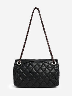 Black 2010 quilted leather flap shoulder bag Shoulder bags Chanel 