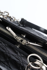 Christian Dior Black medium Lady Dior Soft tote