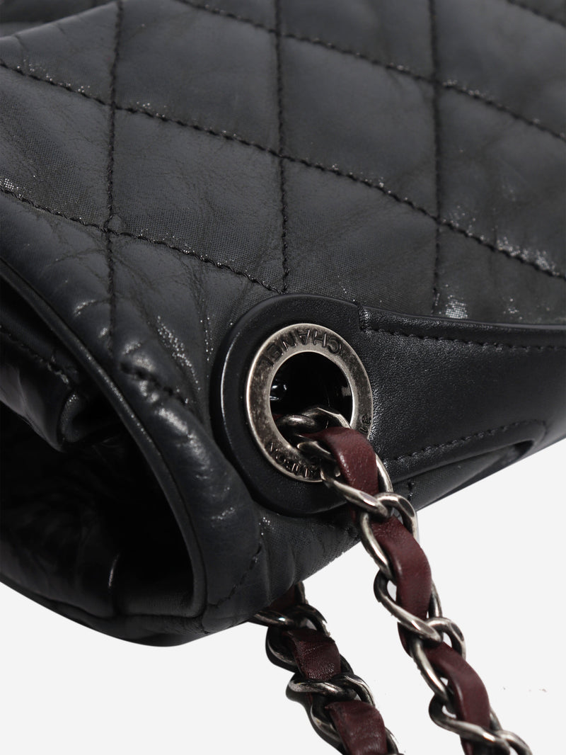 Black 2010 quilted leather flap shoulder bag Shoulder bags Chanel 