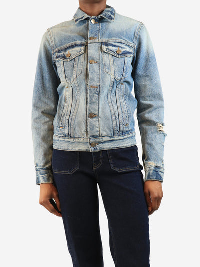 Landscape knit blue denim jacket - size XS Coats & Jackets Alanui 