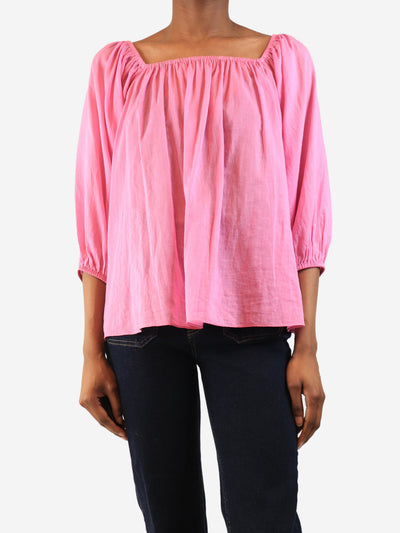 Pink sheer off-should blouse - size XS Tops Rhode 