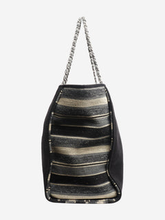 Black extra large striped Deauville tote bag Tote Bags Chanel 