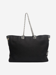 Black extra large striped Deauville tote bag Tote Bags Chanel 